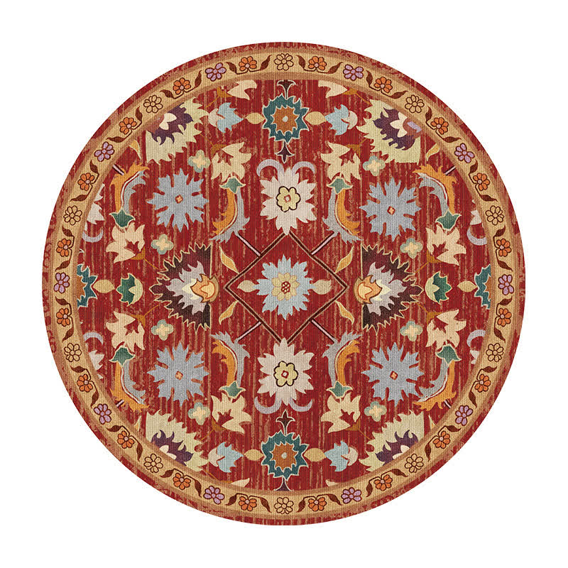 Exotic Baroque Round-shaped Area Rug