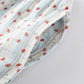 Red Floral Flutter Sleeve Cotton Sleepwear