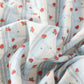 Red Floral Flutter Sleeve Cotton Sleepwear