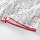 Red Floral Flutter Sleeve Cotton Sleepwear