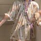 Floral Ruffle Sleeve Pajama Set