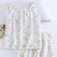 Cherry Blossom Flutter Sleeve Loungewear Set