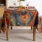 Waterproof Bright Mandala Rectangle Tablecloth