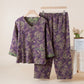 Rose Jacquard Cotton Gauze Sleepwear Set