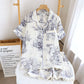Toile Print Cotton Gauze Nightwear Set