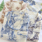 Ink-wash Toile Print Cotton Gauze Loungewear