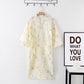 Floral Cotton Gauze Kimono Loungewear Robe