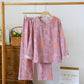 Oriental Hostas Jacquard Cotton Sleepwear Set