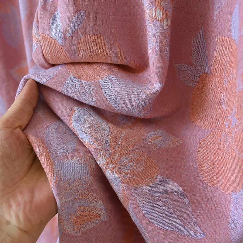 Oriental Hostas Jacquard Cotton Sleepwear Set