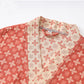 Unisex Red Geometric Cotton Kimono Loungewear