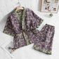 Unisex Cherry Blossom Cotton Kimono Loungewear