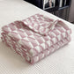 Geometric Triangle Print Cotton Muslin Quilt