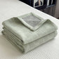 Square Stripe Print Cotton Muslin Quilt