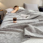 Floral Leaf Print Cotton Muslin Quilt