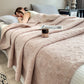 Floral Leaf Print Cotton Muslin Quilt