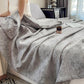 Floral Leaf Print Cotton Muslin Quilt