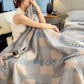 Paisley Geometric Patchwork Cotton Muslin Quilt