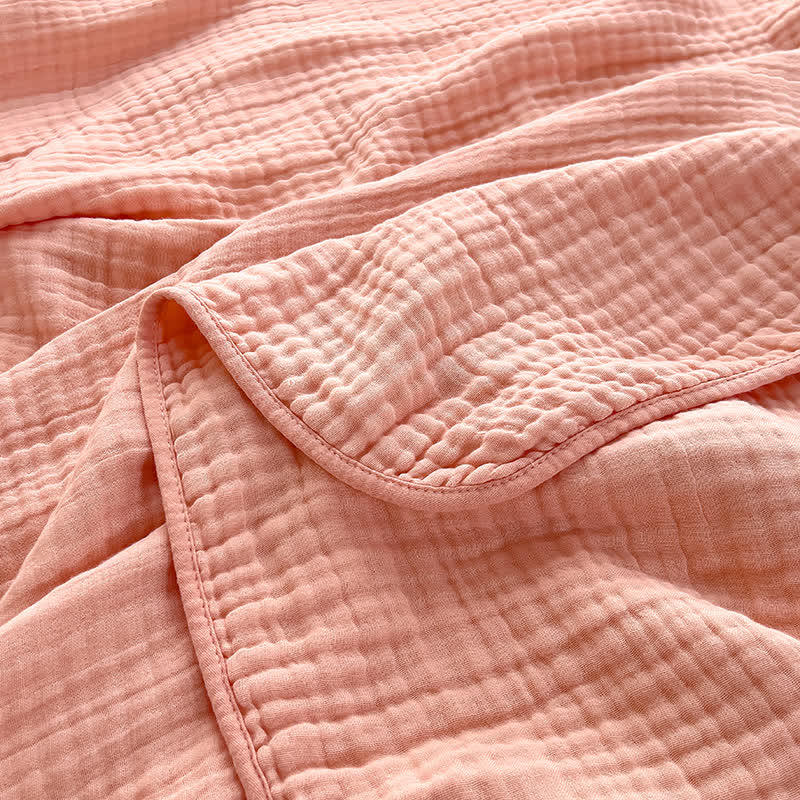 Solid Color Cotton Gauze Quilt