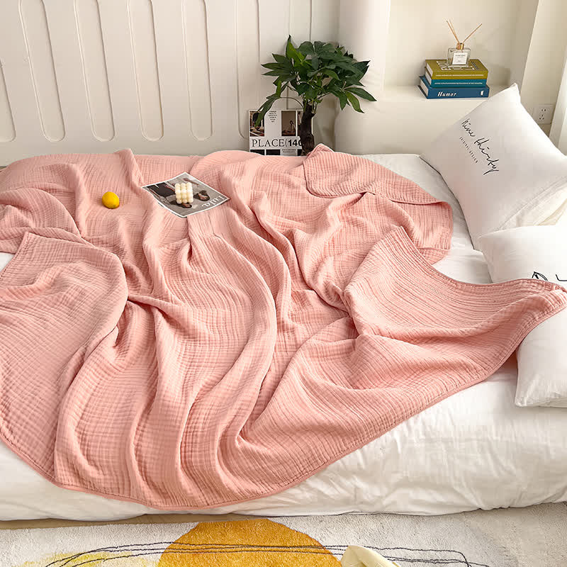 Solid Color Cotton Gauze Quilt