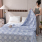Leaf Print Cotton Gauze Jacquard Quilt