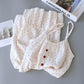 Red Floral Cotton Gauze Cami Nightgown