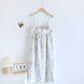 Violet Print Cotton Padded Cami Nightgown