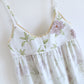 Violet Print Cotton Padded Cami Nightgown
