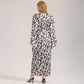 Black Leopard Print Kimono Robe