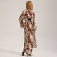 Modern Leopard Print Kimono Robe