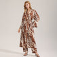 Modern Leopard Print Kimono Robe
