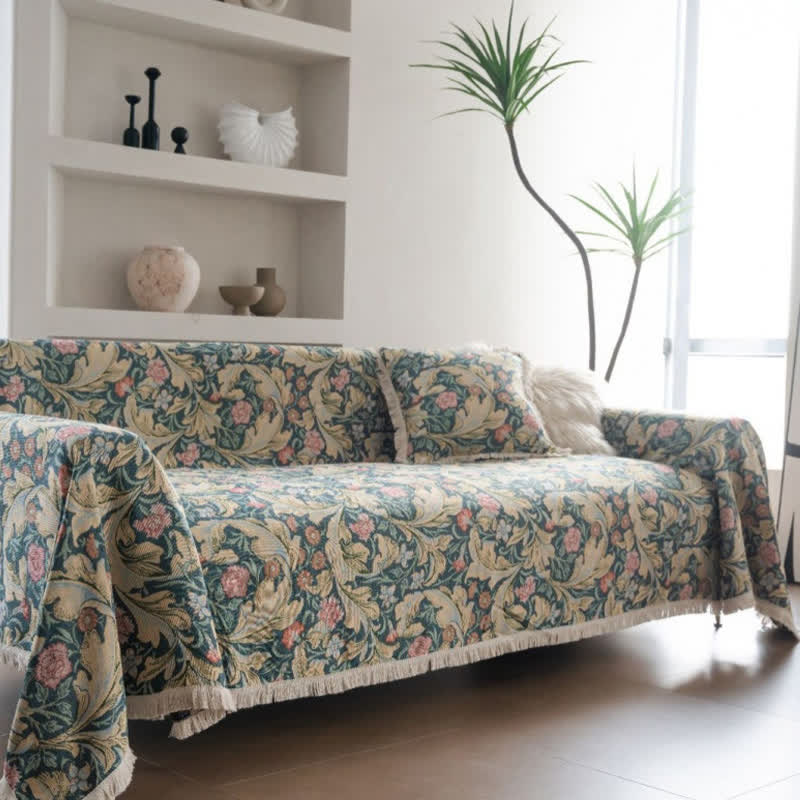 Jacquard Carnation Tapestry Sofa Protector
