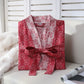 Four-Leaf Clover Cotton Gauze Kimono Robe