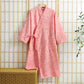 Subtle Floral Kimono Robe with Pocket