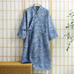 Subtle Floral Kimono Robe with Pocket