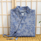 Subtle Floral Kimono Robe with Pocket