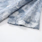 Unisex Blue Floral Cotton Gauze Bathrobe