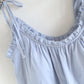 Ruffle Trim Cotton Padded Camisole Pajamas