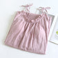 Ruffle Trim Cotton Camisole Nightdress