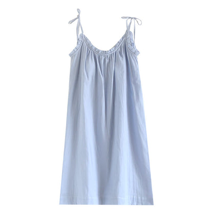 Ruffle Trim Cotton Camisole Nightdress