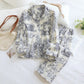 Tiger Tree Print Cotton Loungewear Set