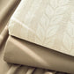 Beige Wheat Textured Cotton Linen Bedspread
