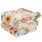 Blooming Sunflower Cotton Gauze Reversible Quilt