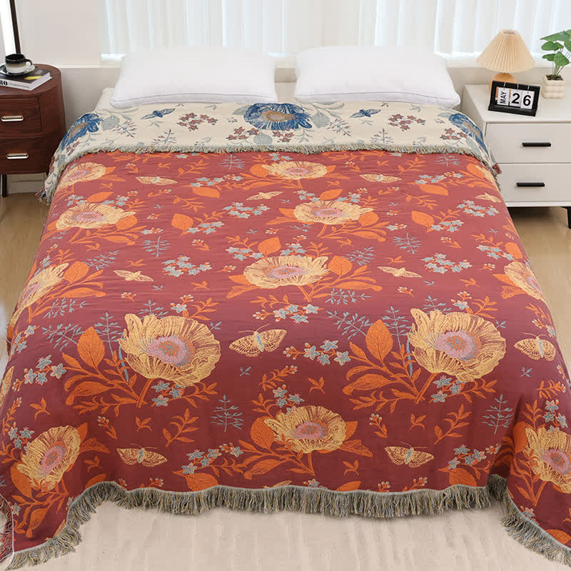 Lotus Pure Cotton Gauze Reversible Quilt