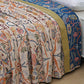 Geometric Floral Cotton Gauze Quilt
