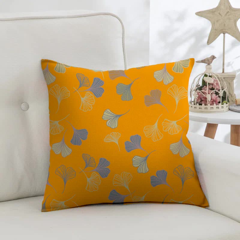 Ginkgo Biloba Cotton Jacquard Square Pillowcases(2PCS) - image 5