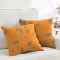 Ginkgo Biloba Cotton Jacquard Square Pillowcases(2PCS) - Yellow - 18" x 18" - image 4