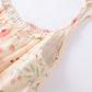 Floral Leaf Cotton Padded Camisole Nightdress