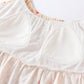 Floral Leaf Cotton Padded Camisole Nightdress