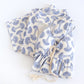 Blue Fan Print Cotton Loungewear Set (3PCS)