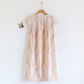 Ruffle Neck Rose Print Cotton Nightgown